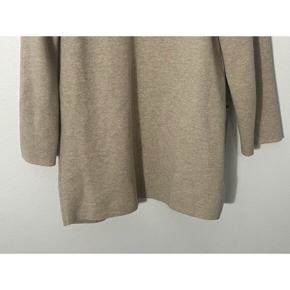 J. Crew Tan Beige Merino Wool Blend Open Blazer Size XS Pockets - Picture 9 of 14